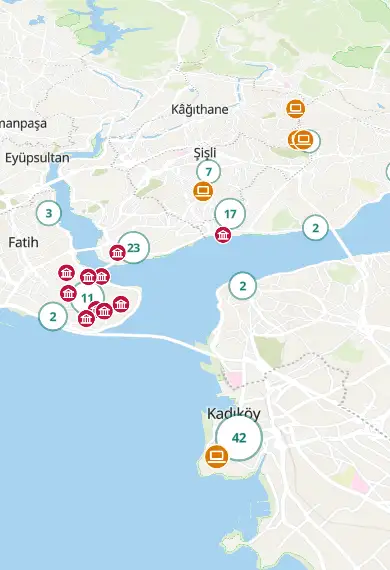 Map of Istanbul